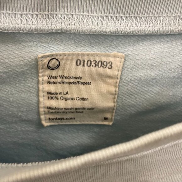 Cropped Light Blue Sweatshirt - Picture 2 of 5